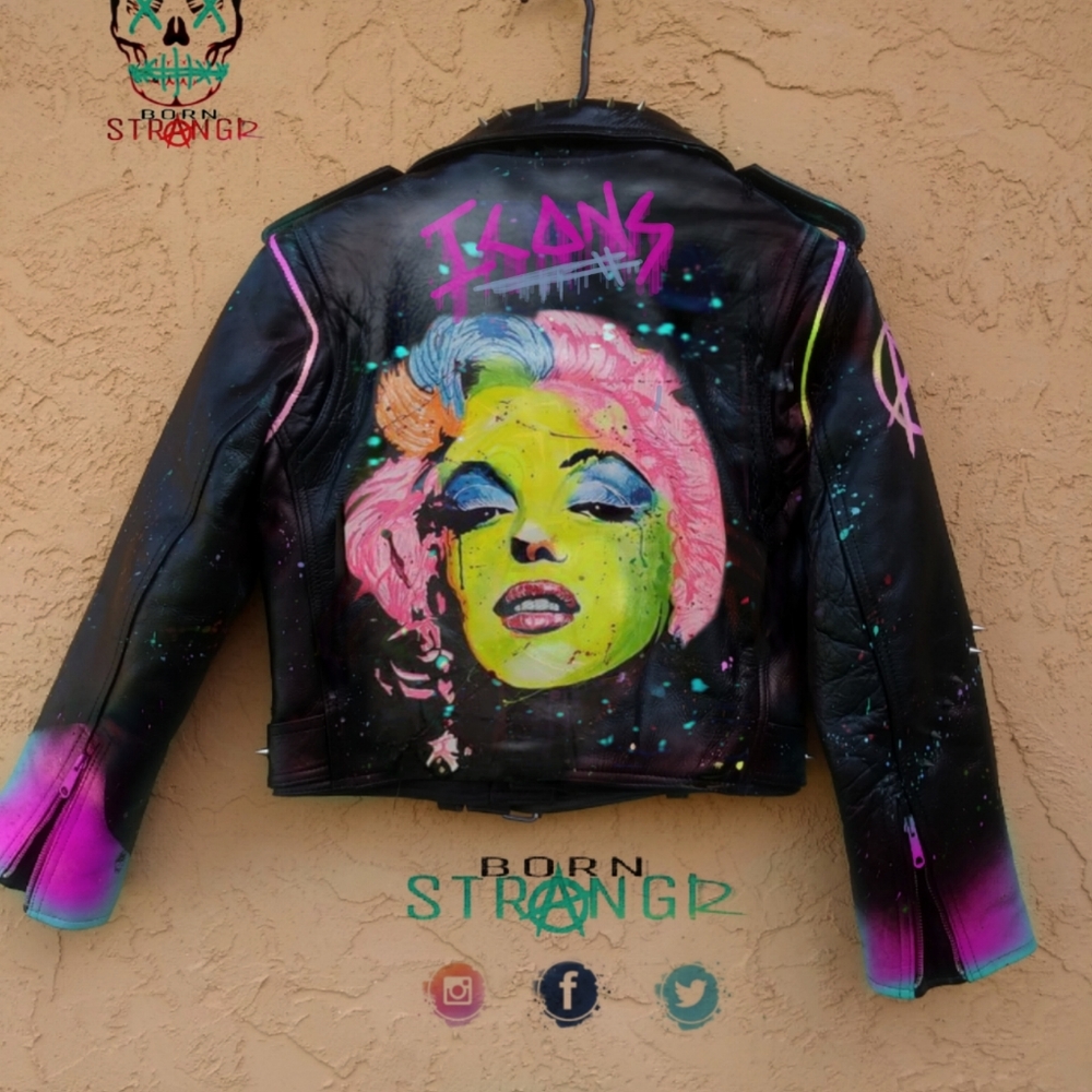 Pink's Dead | Custom Leather (Spiked) | Made2order - Picture 2 of 5